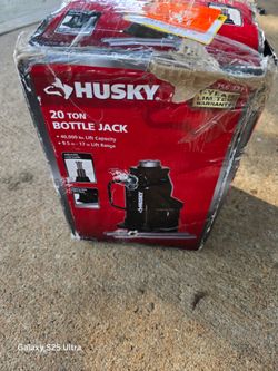 Husky 20 ton bottle jack new $35 Price FIRM// Nueva PRECIO FIRME $35