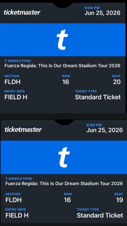 Fuerza regida tickets