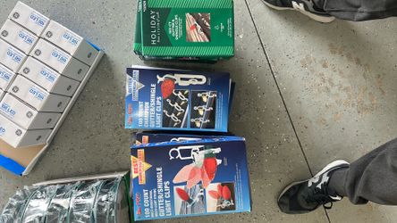 Christmas lights clips for gutters and shingles