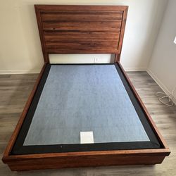 Acacia Queen Bed Frame & Nightstand