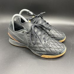 NIKE TIEMPO LIGERA IV 10R IC BLACK METALLIC GOLD RONALDINHO AQ2202-007 SZ 6.5