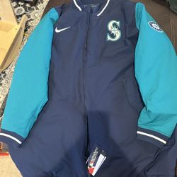 Seattle Mariners Nike Authentic Collection Dugout Performance Full-Zip Jacket - Navy XXL