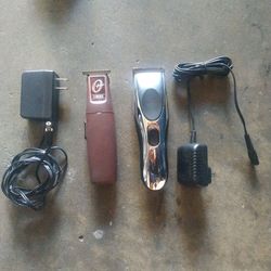Whal cordless Clippers and Oster cordless finisher
