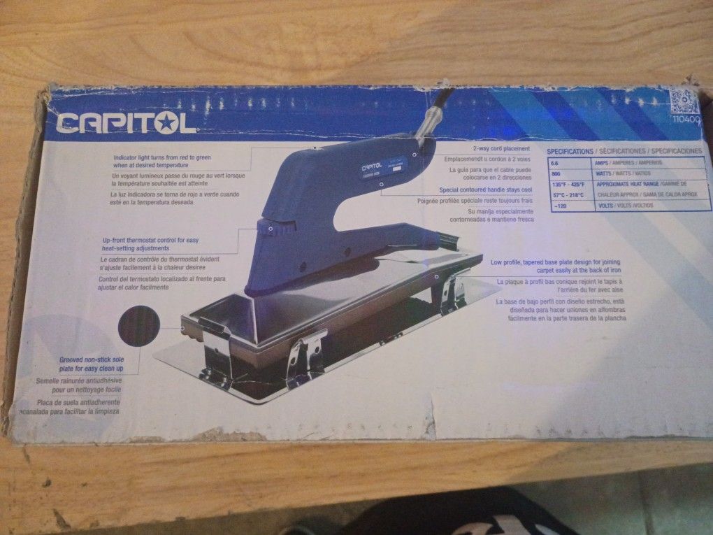 Heat Bond Seaming Iron