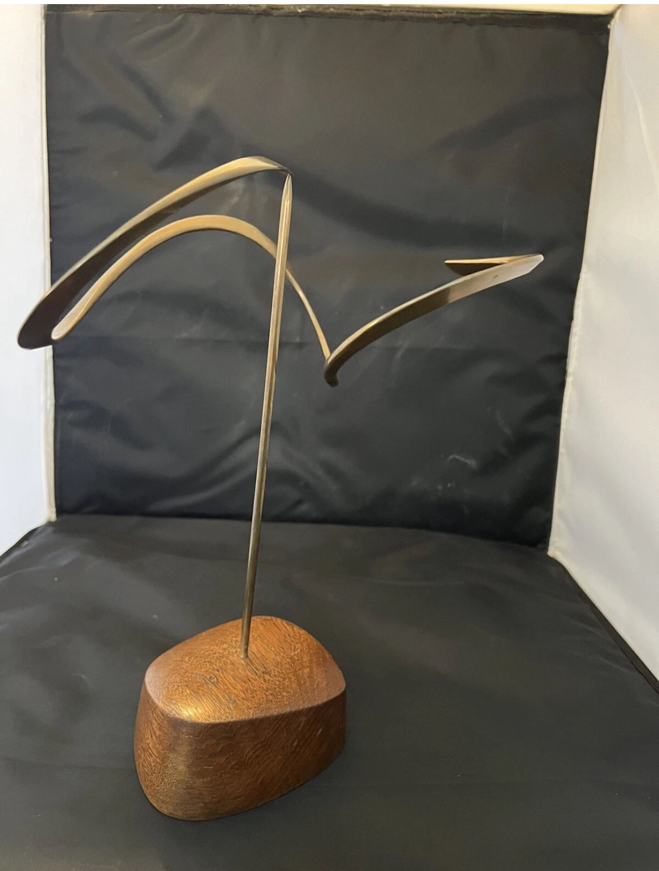 Russell Secrest Kinetic Bronze Sculpture