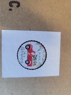 Christmas Ornament..beer Cap Wall Decor.