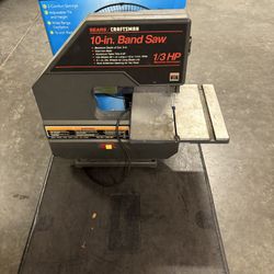 Vintage Sears craftsman 10 inch band saw model 113.244501  Hardly used 1/3 hp motor  