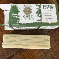 Ghee Butter 4th And Heart Unsalted