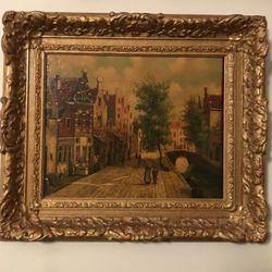 Set of 4 Antique Dutch Paintings