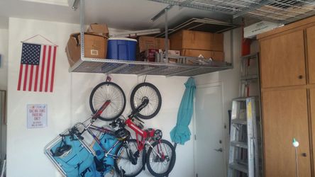 4' x 8' ceiling storage rack