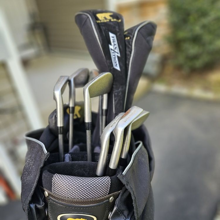 Full Set Of Golden Bear Golfing Clubs