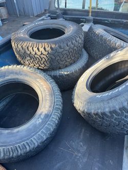 Five 33x12.50r16.5 BFGs