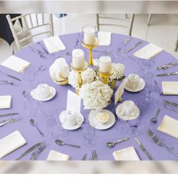 7 Manteles  Lavender 5 Y 2 Poquito Mad Claris Como Lila 