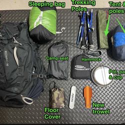 Backpacking Gear $200