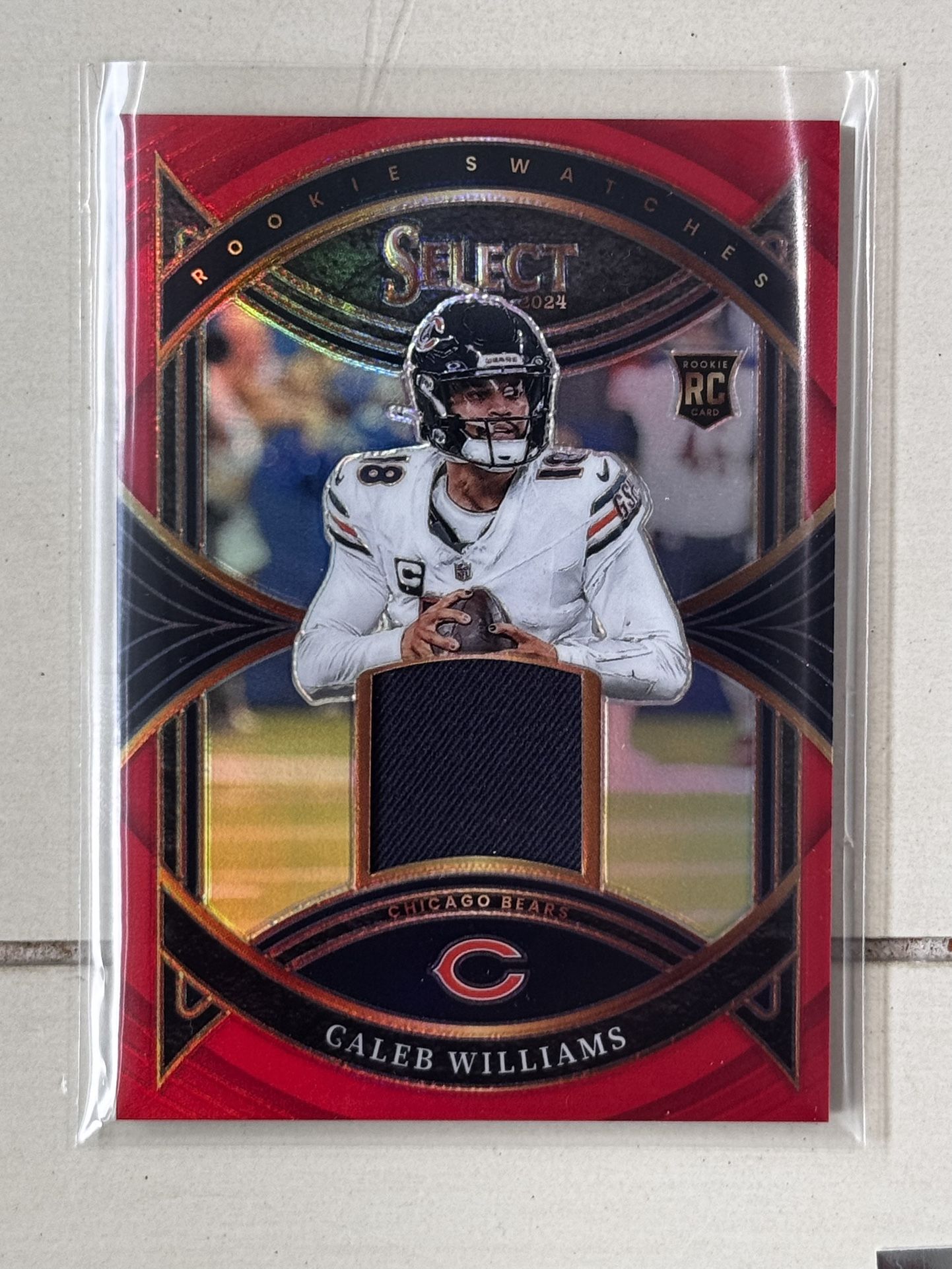 2024 Select Caleb Williams Red Rookie Swatches Chicago Bears