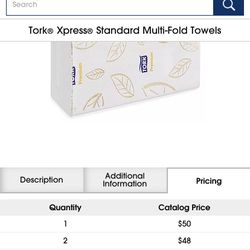MULTIFOLD PAPER TOWELS (50% OFF)
