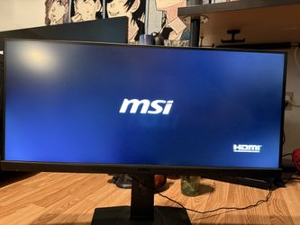 MSI Ultrawide Monitor w/ HyperX Mic