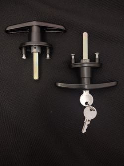 T-handles locks set camper top parts Leer shell cap with keys