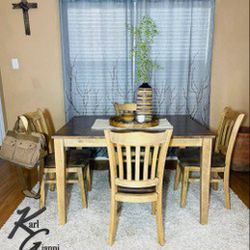 🔥🔥FREE DELIVERY TODAY 🔥🔥GORGEOUS NEW CUSTOM FARMHOUSE SOLID WOOD DINING TABLE & CHAIRS ❤️❤️❤️