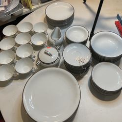 Beautiful “Silverdale” Fine China Made In Japan; 60 Total Pieces