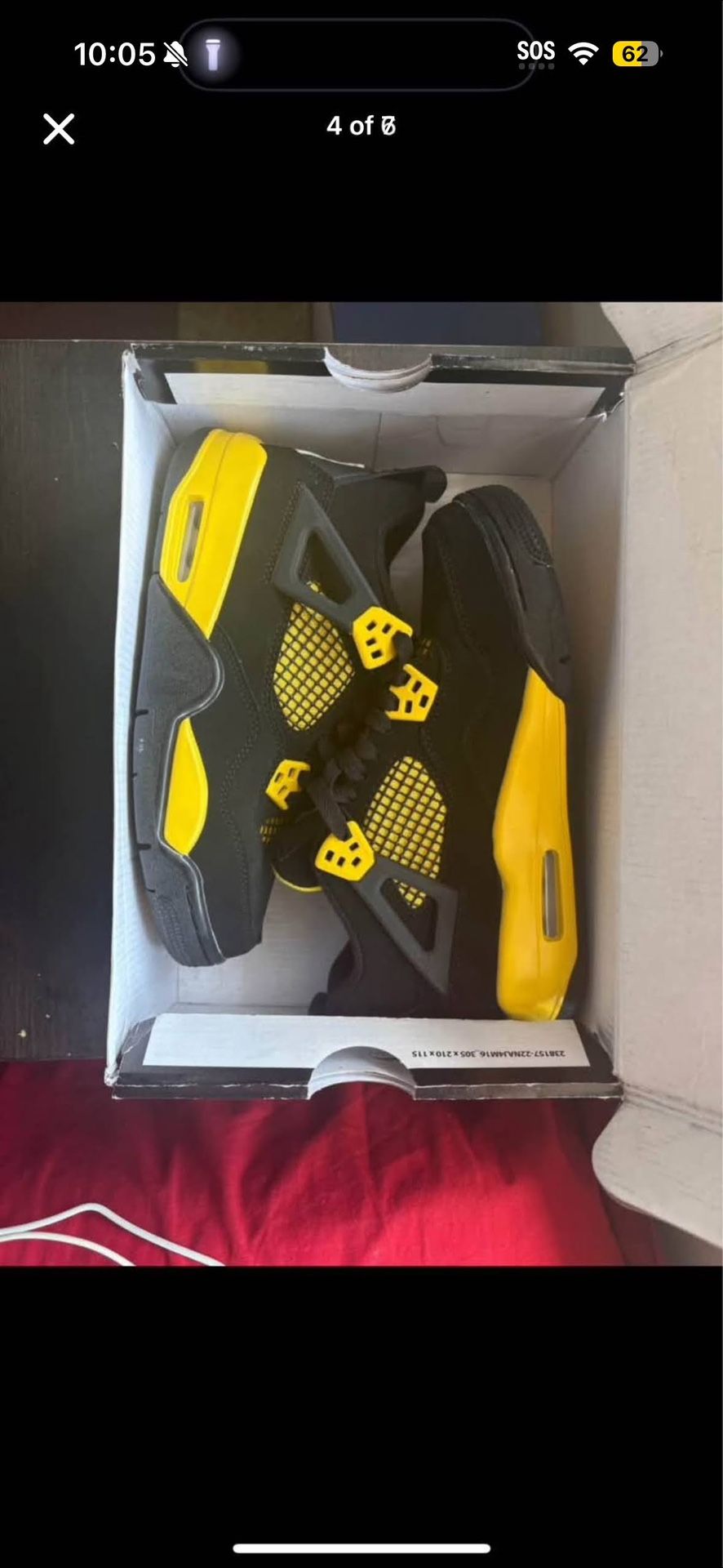 New Jordan Retro Thunderbolts 7Y