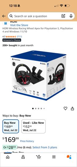 PlayStation RWA Racing Wheel Apex