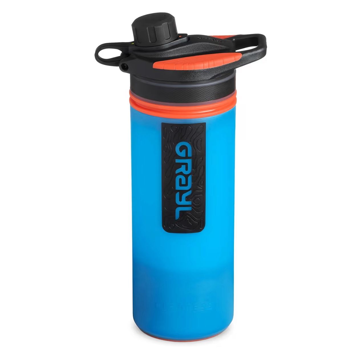 GRAYL GeoPress 24 oz Water Purifier Bottle - Filter for Hiking, Camping, Survival, Travel (Bali Blue)