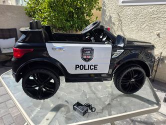 TOBBI 12V Kids' Electric Ride-On Police SUV