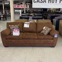 Adobe Chocolate Sofa And Loveseat 
