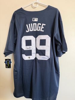 AARON JUDGE SIGNED NEW YORK YANKEES AUTOGRAPHED NIKE JERSEY W/COA - XXL - 28-02