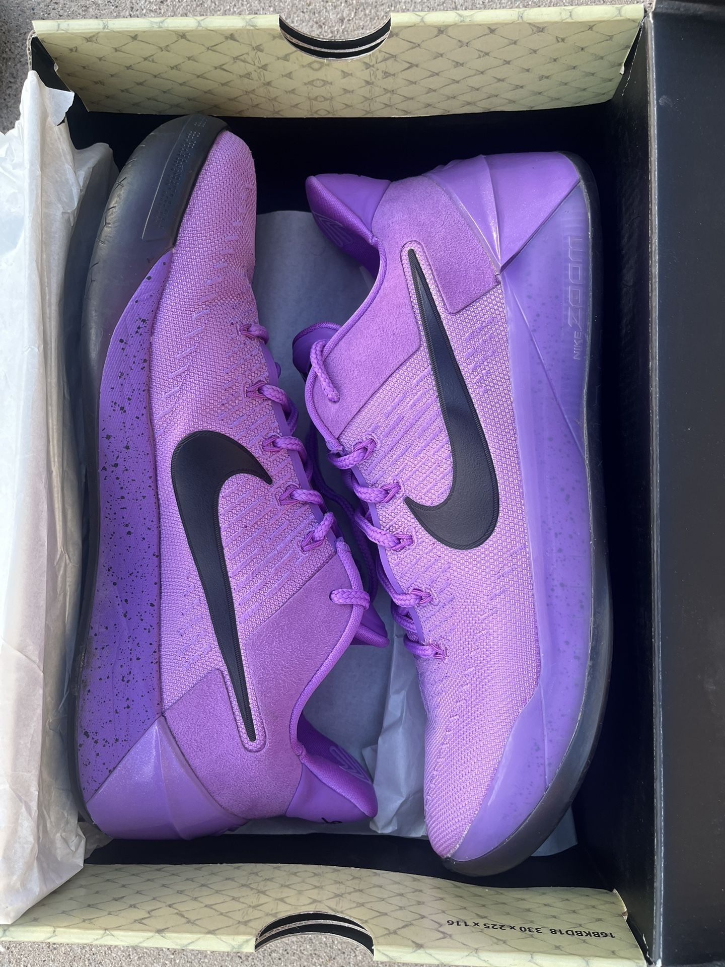 kobe ad purple stardust size 11