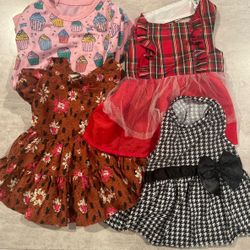 Female Dog Clothes  bundle 4 items