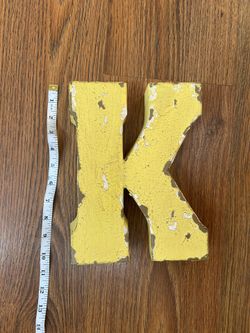 Metal letter K 