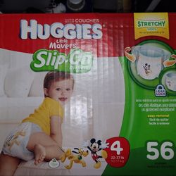 Brand New Huggies Slip On Diapers 56 Count Size 4