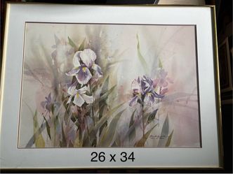 Signed Framed Print Brent Heighton Touch of Purple