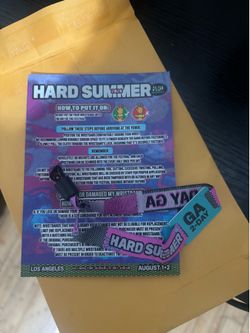 HARD SUMMER 2 DAY GA WRISTBAND