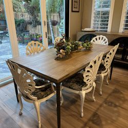 Cast Aluminum Kitchen Chairs