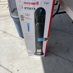 Honeywell Black Quiet Set Oscillating Electric Tower Stand Fan, New, W 15.75" × H 39.8", HYF260BV5