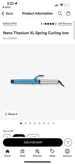 Babylisspro Nano Titanium Hair Curler 