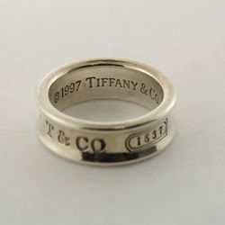 TIFFANY & CO 1837 ROUND CONCAVE BAND RING - Size 6 - Unisex 1997 Silver 925