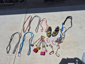 Assorted climbing gear