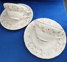 Vintage Set of 2 Sheffield "Classic 501" Tea Cups and Saucers