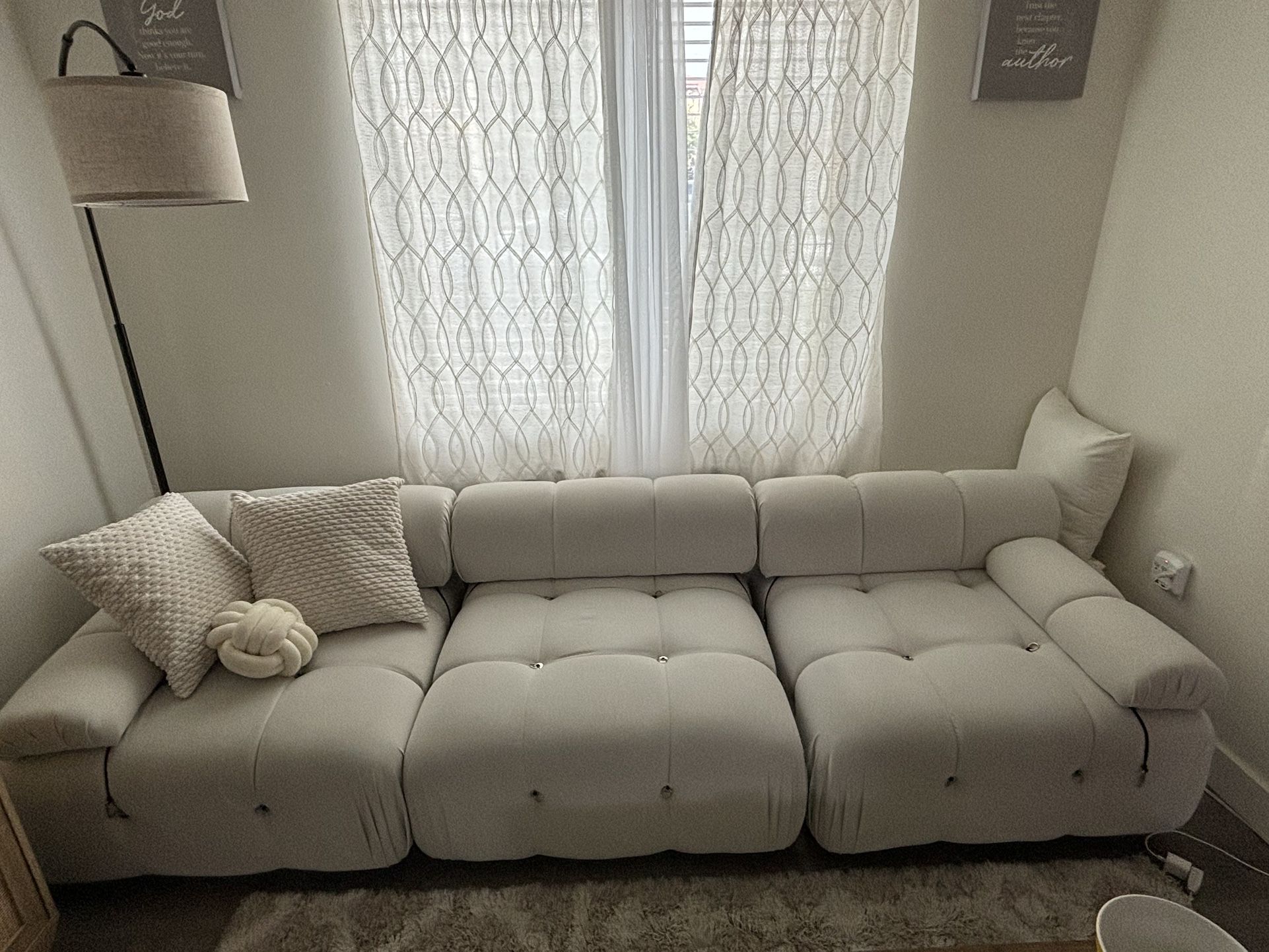 White Sectional Couches 