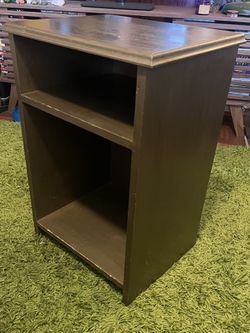 Vintage Side Table / Nightstand / Record LP Organizer / Holder