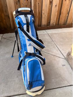 Srixon gold bag and driver and put, right handers