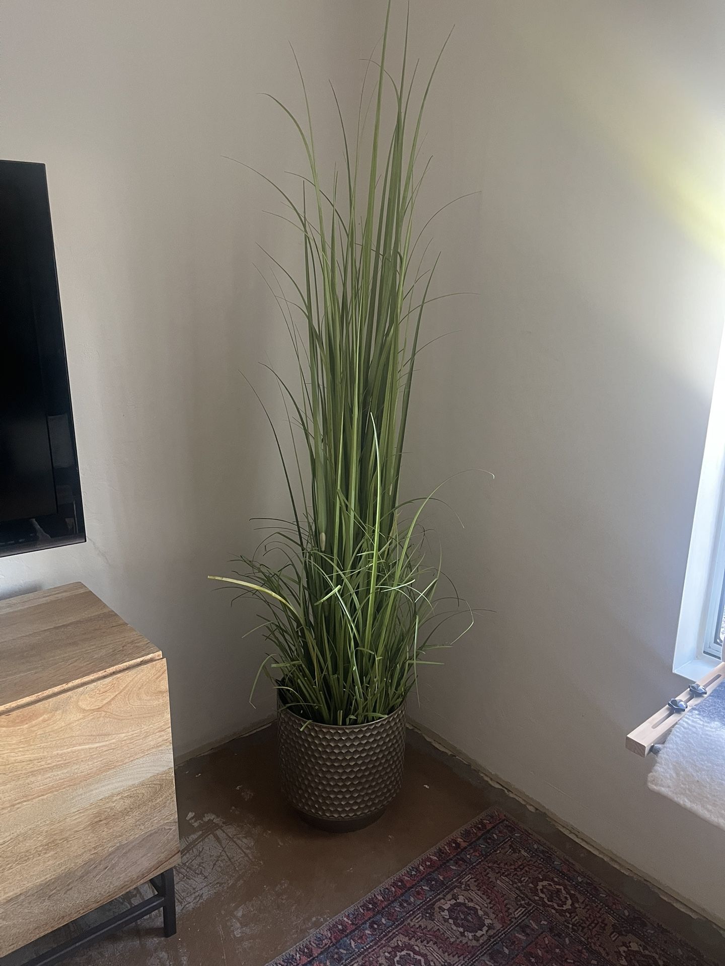 Artificial Potted Grass Plant
