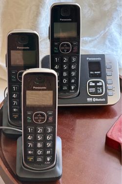 Panasonic 3-PHONE SET & RECORDER - Bluetooth, HD sound, all for $19