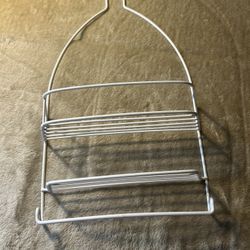 White Shower Rack