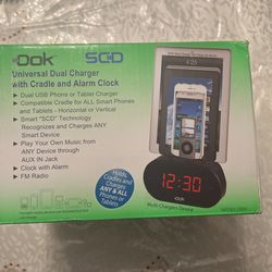 Dual Charger With Alarm Clock