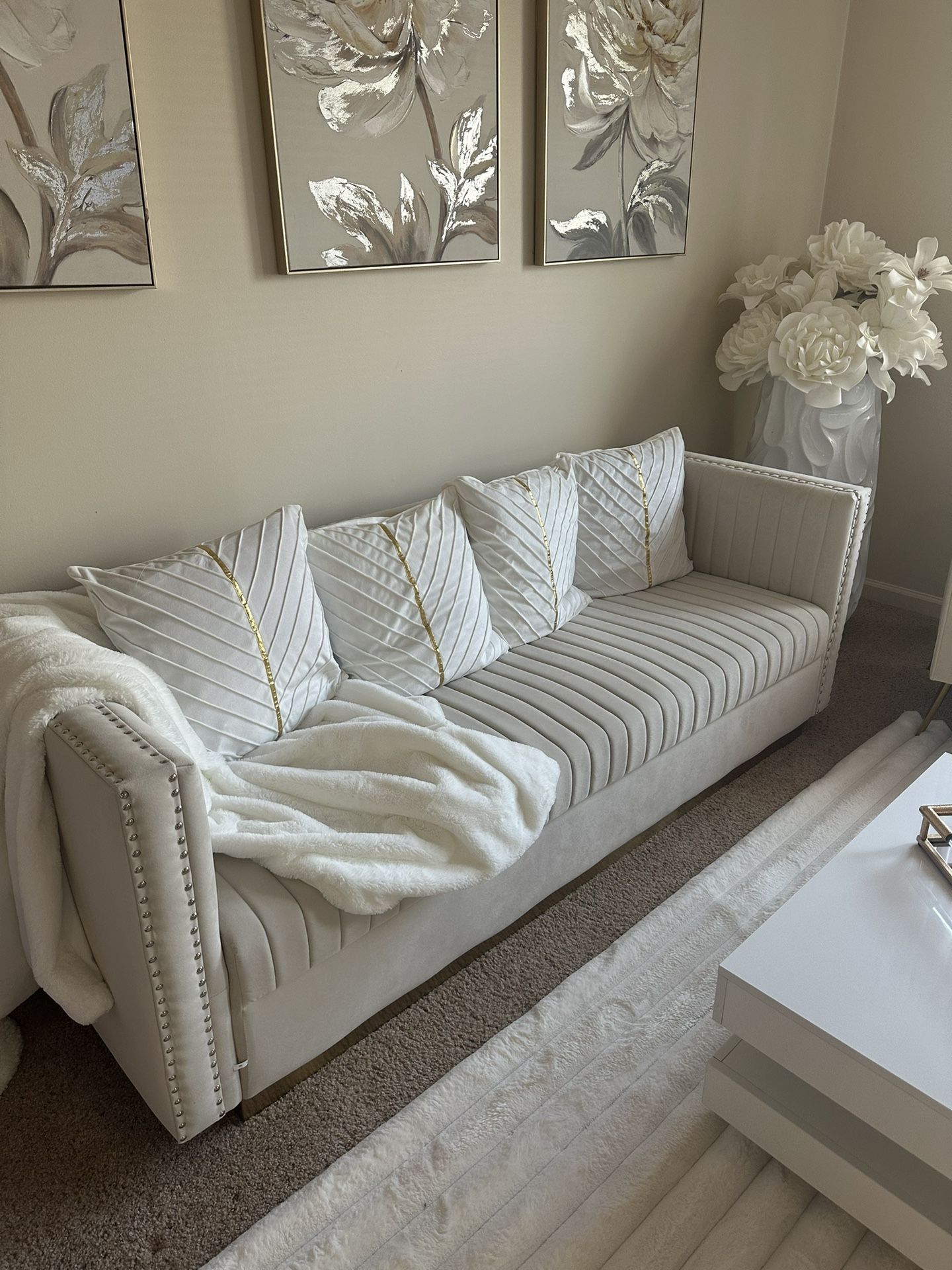 Cream Sofa 